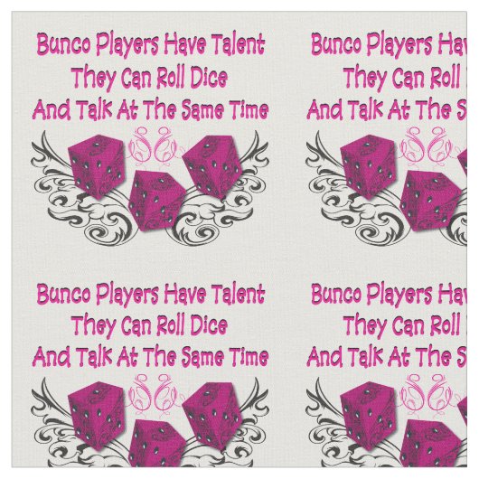 Bunco Fabric - Bunco Players Have Talent ファブリック (クローズアップ)