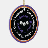 Bunco Good Friends – 紫 セラミックオーナメント (右)