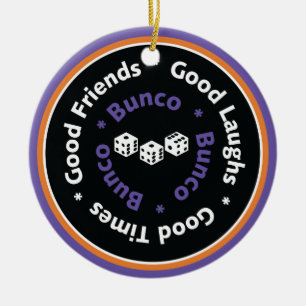 Bunco Good Friends – 紫 セラミックオーナメント