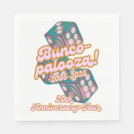 Bunco-palooza napkins スタンダードランチョンナプキン (正面)