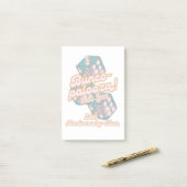 Bunco-palooza post-it notes ポストイット (デスク上)