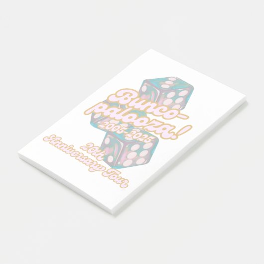 Bunco-palooza post-it notes ポストイット (アングル)