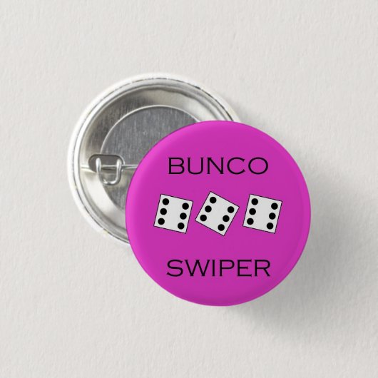 Bunco Swiper 缶バッジ (正面&裏面)