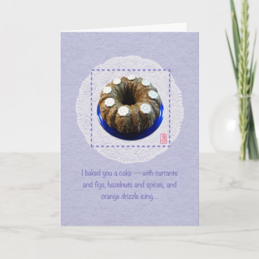 Bund Cake Contratulationsグリーティングカード カード (正面)