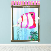 Bundabergオーストラリア旅行ポスター キャンバスプリント (インサイチュ (ウッドフロア))