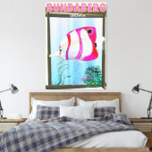 Bundabergオーストラリア旅行ポスター キャンバスプリント (インサイチュ (寝室))