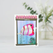 Bundabergオーストラリア旅行ポスター ポストカード (スタンド正面)