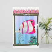 Bundabergオーストラリア旅行ポスター 便箋 (スタンド正面)
