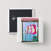 Bundabergオーストラリア旅行ポスター 缶バッジ (正面&裏面)