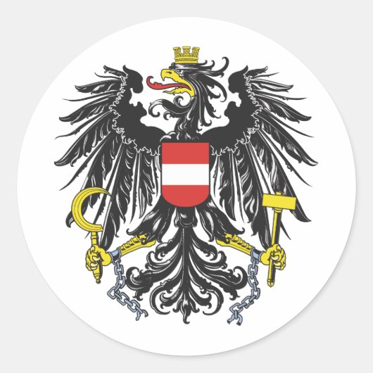 Bundesadler Österreich ラウンドシール (正面)