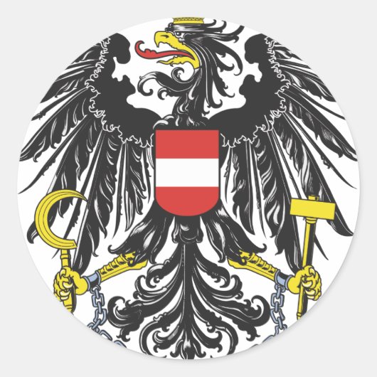 Bundesadler Österreich ラウンドシール (正面)