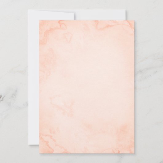 Bundle Of JoyフローラPeace Sign Bohoベビーシャワー 招待状 (裏面)