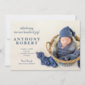 Bundle of Joyベビー写真誕生のお知らせ (正面)