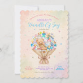 Bundle Of Joy ベビーブーケ スカラップベビーシャワー 招待状 (正面)