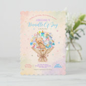 Bundle Of Joy ベビーブーケ スカラップベビーシャワー 招待状 (スタンド正面)