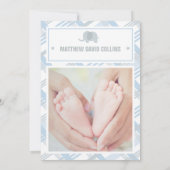 Bundle of Joy, Boy Birth Announcement 案内状 (裏面)