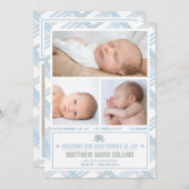 Bundle of Joy, Boy Birth Announcement 案内状 (正面/裏面)