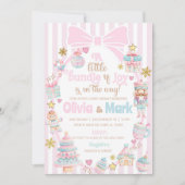 Bundle of Joy Christmas baby shower invite. 招待状 (正面)