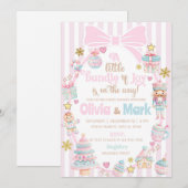 Bundle of Joy Christmas baby shower invite. 招待状 (正面/裏面)