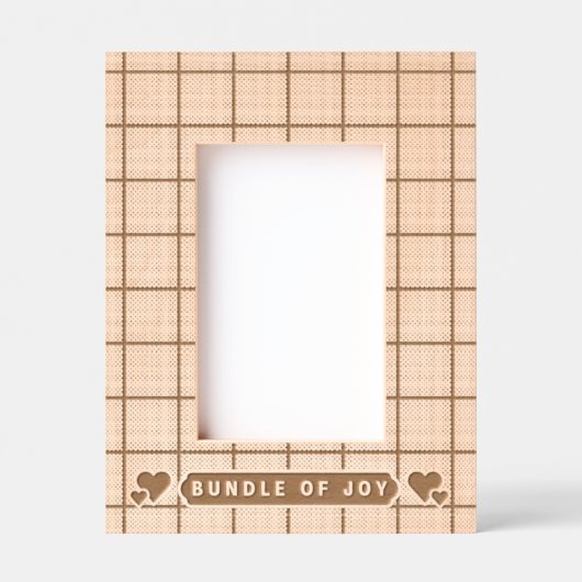 "Bundle of Joy" Custom New Baby レーザー彫刻フレーム (正面)