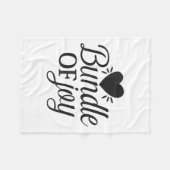 Bundle Of Joy Love Quote Cute Motivation フリースブランケット (正面(横))