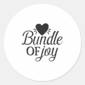 Bundle Of Joy Love Quote Cute Motivation  ラウンドシール (正面)