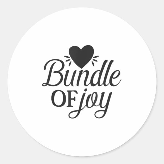 Bundle Of Joy Love Quote Cute Motivation  ラウンドシール (正面)