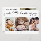 Bundle of Joy Photos休日の誕生発表 シーズンカード (正面/裏面)