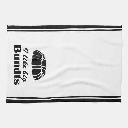 Bundtのケーキのユーモアの台所タオル キッチンタオル (横)