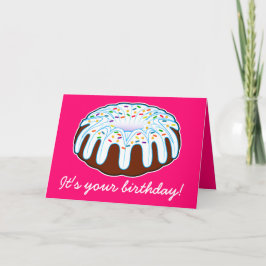Bundtのケーキの誕生日! カード