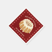 Bundtリングや輪型ケーキと霧雨 – 独自の文字を追加 スタンダードカクテルナプキン (角)