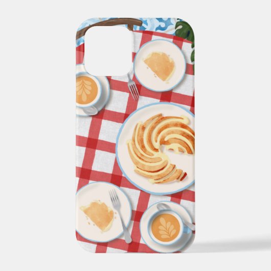 Bundt Cake and Coffee for Two iPhoneケース (裏面)