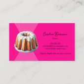 Bundt Cake Bakery in Hot Pink 名刺 (裏面)