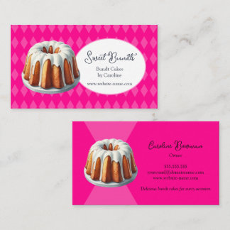 Bundt Cake Bakery in Hot Pink 名刺