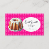 Bundt Cake Bakery in Hot Pink 名刺 (正面)