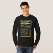 Bundt Cake Nutrition Facts Food For Christmas Tシャツ (正面フル)