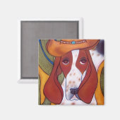 Bungalowart.comデザートハウンドマグネット マグネット (正面/裏面)