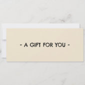 Bungee Jumping Ticket Gift Certificate 招待状 (裏面)