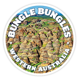 Bungle Bungles, Western Australia Round Sticker シール