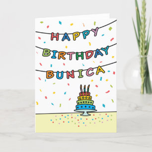 Bunica誕生日カード カード
