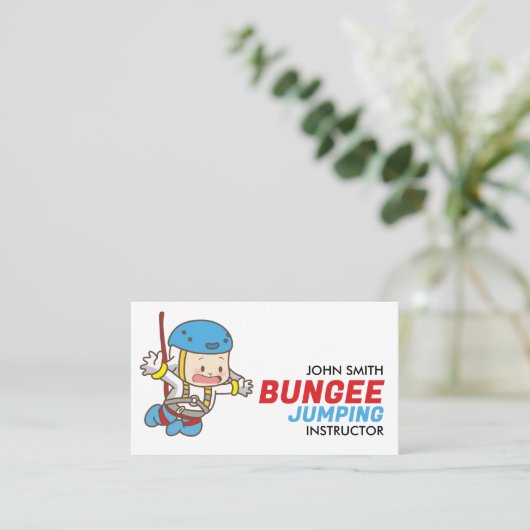 Bunjee Cartoon - Bungee Jumping Instructor 名刺 (スタンド正面)