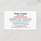 Bunjee Cartoon - Bungee Jumping Instructor 名刺 (裏面)