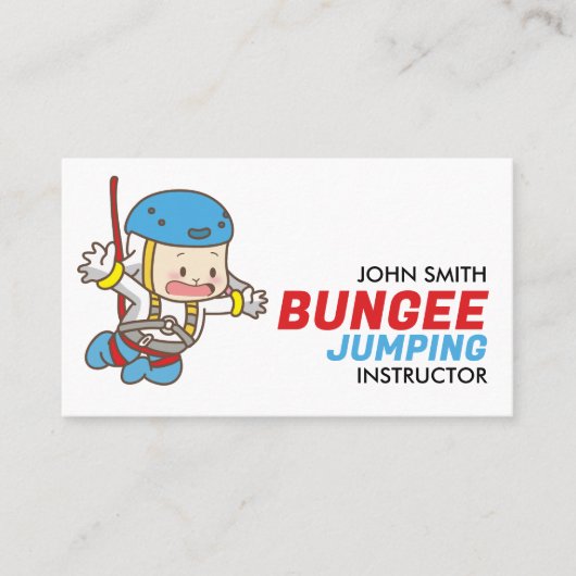 Bunjee Cartoon - Bungee Jumping Instructor 名刺 (正面)