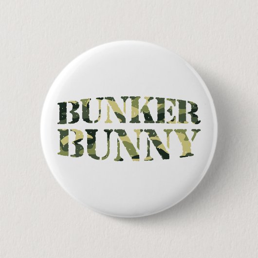 BUNKER BUNNY カモフラージュ/迷彩 缶バッジ (正面)
