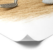 Bunker Trouble - Golf Art Print ポスター (角)