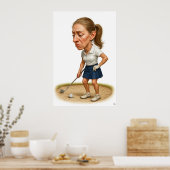 Bunker Trouble - Golf Art Print ポスター (キッチン)