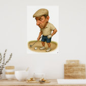 Bunker Trouble - Golf Art Print ポスター (キッチン)