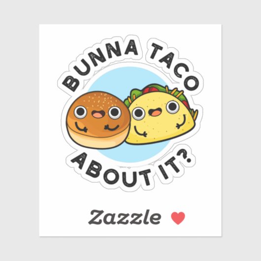 Bunna Taco Itのフードパおもしろいンについて シール (シート)