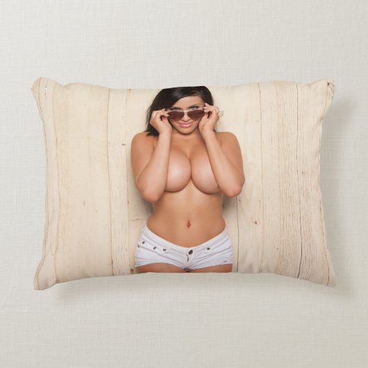 Bunnie Barrerasポリエステルアクセントの枕16" x12 " アクセントクッション (正面)