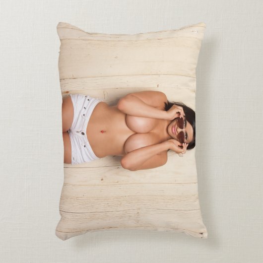 Bunnie Barrerasポリエステルアクセントの枕16" x12 " アクセントクッション (正面(垂直))